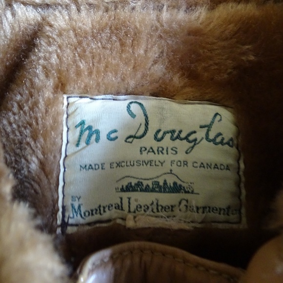 VINTAGE MC DOUGLAS PARIS SHERLING LINED SEUDE COAT - Picture 3 of 4